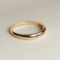 3MM Mini Dome Ring in 10kt Yellow Gold