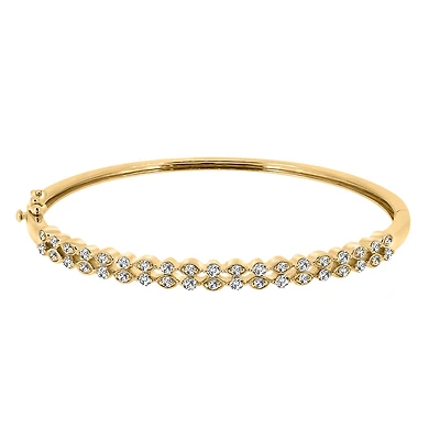 Bangle with 1.00 Carat TW of Diamonds in 10kt Yellow Gold