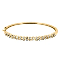 Bangle with 1.00 Carat TW of Diamonds in 10kt Yellow Gold