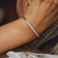 Bangle with 1.00 Carat TW of Diamonds in 10kt White Gold