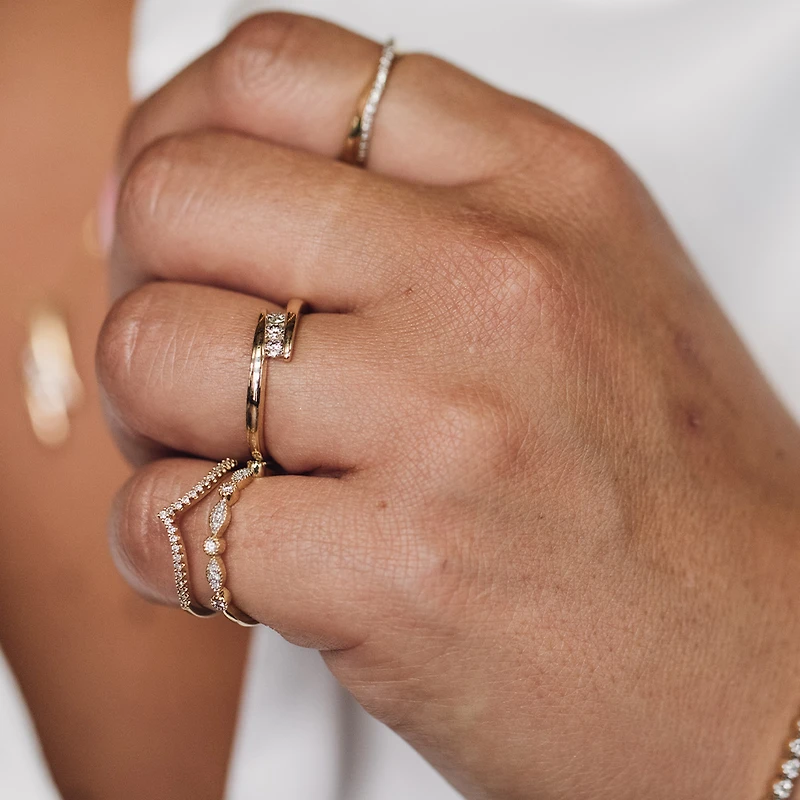 Ring with .15 Carat TW of Diamonds in 10kt White Gold