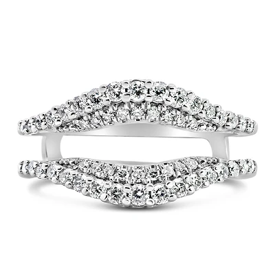 Ring Jacket with .50 Carat TW of Diamonds in 14kt White Gold