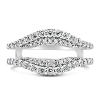 Ring Jacket with .50 Carat TW of Diamonds in 14kt White Gold