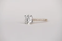 Engagement Ring with 3.20 Carat TW of Lab Created Diamonds in 14kt Yellow Gold