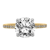 Engagement Ring with 3.20 Carat TW of Lab Created Diamonds in 14kt Yellow Gold