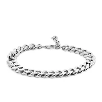 6.5″-7.5″ 7.5MM Athena Curb Bracelet in Sterling Silver