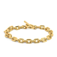 7″ 6MM Alexis Square Rolo Bracelet in Gold Vermeil Sterling Silver
