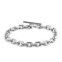 7″ 6MM Alexis Square Rolo Bracelet in Sterling Silver