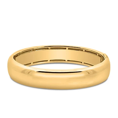 14MM Amelie Round Bangle in Gold Vermeil Sterling Silver