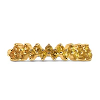 Stackable Ring with Citrine in 10kt Yellow Gold