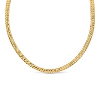 16″+2″ 4MM Open Herringbone Chain in 10kt Yellow Gold