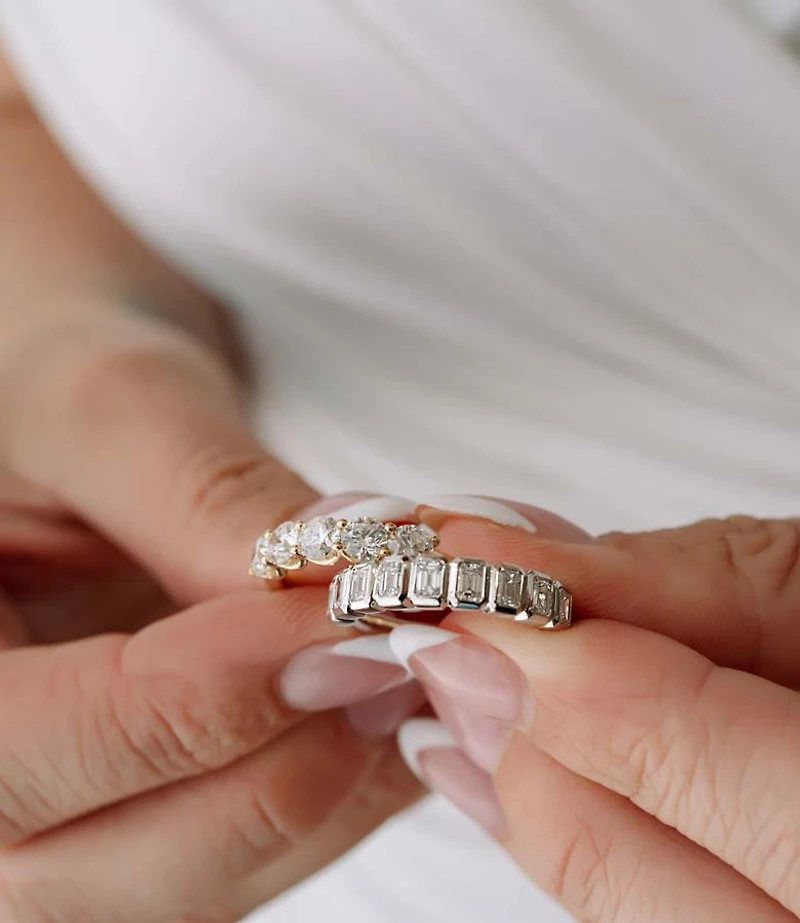 Solara Ring with 1.25 Carat TW of Lab Created Diamonds in 14kt Yellow Gold