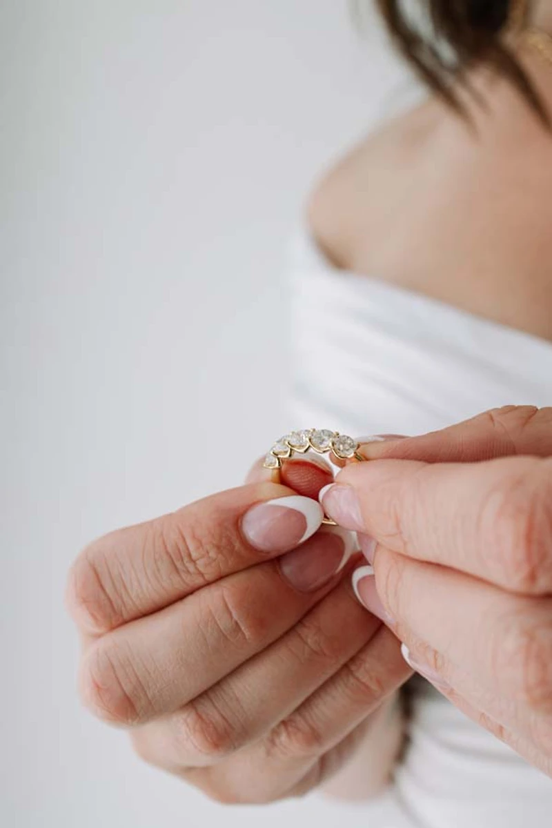 Solara Ring with 1.25 Carat TW of Lab Created Diamonds in 14kt Yellow Gold
