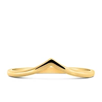 Stackable Chevron Ring in 10kt Yellow Gold