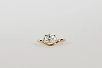 Solitaire Engagement Ring with 1.50 Carat Lab Created Diamond in 14kt Yellow Gold