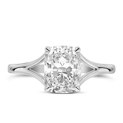 Solitaire Engagement Ring with Carat Lab Created Diamond in 14kt Gold
