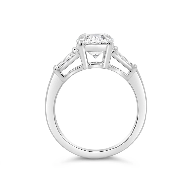 Engagement Ring with 2.50 Carat TW of Lab Created Diamonds in 14kt White Gold