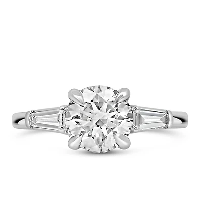 Engagement Ring with 2.50 Carat TW of Lab Created Diamonds in 14kt White Gold