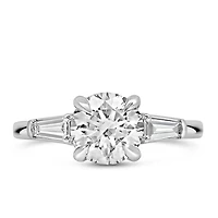 Engagement Ring with 2.50 Carat TW of Lab Created Diamonds in 14kt White Gold