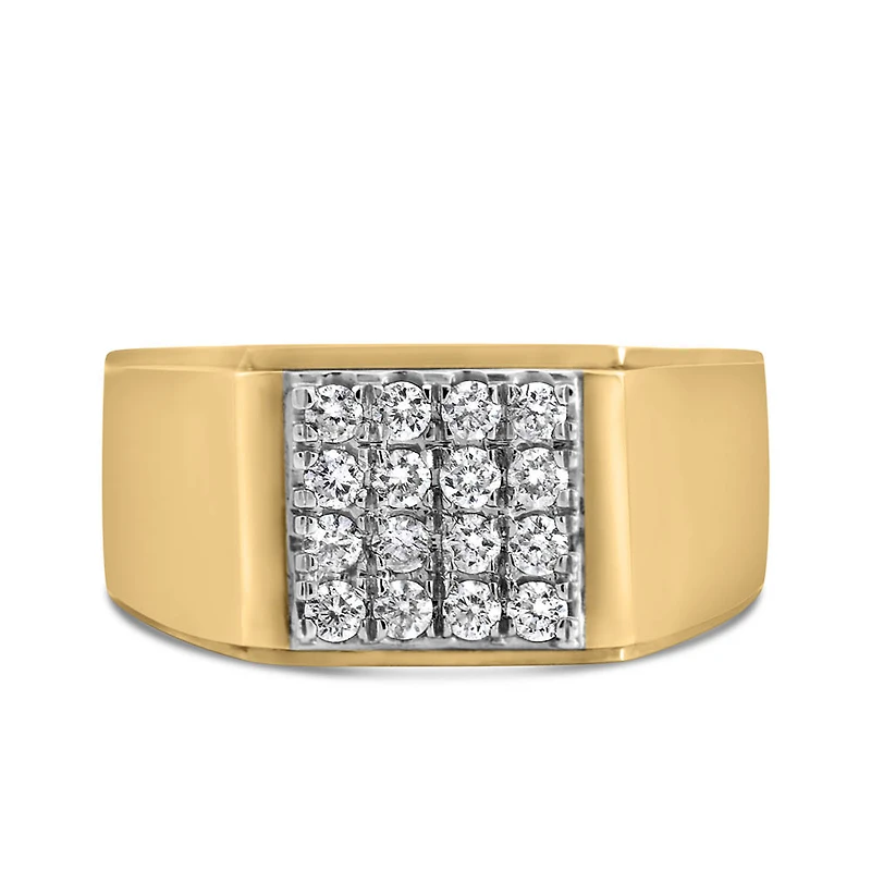 Men’s Ring with .50 Carat TW of Diamonds in 10kt Yellow Gold