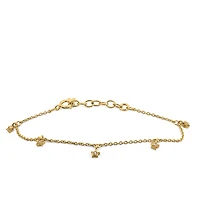 5″+1.5″ 1970s Barbie Mommy and Me Star Bracelet with Cubic Zirconia with Gold Vermeil Plated Sterling Silver