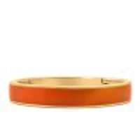 10.8MM 1960s Barbie Retro Glam Bangle with Light Orange Enamel in Gold Vermeil Plated Sterling Silver