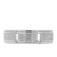 6MM Comfort Fit Wedding Band in Sterling Silver