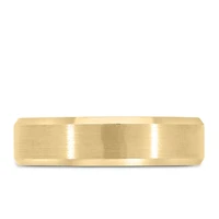 6MM Comfort Fit Wedding Band In Yellow Gold Plated Tungsten