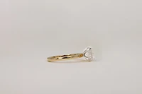 Round Brilliant Engagement Ring with Carat TW of Lab Created Diamonds in 14kt Yellow Gold