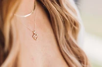 Mom Heart Pendant with .05 Carat TW of Diamonds in 10kt Yellow Gold with Chain