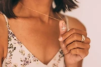 Pendant with .50 Carat TW of Diamonds in 10kt Yellow Gold with Chain