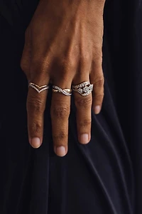 Ring with Carat TW of Diamonds in 10kt Yellow Gold