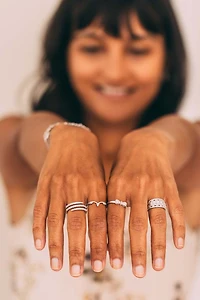 Spiral Bypass Ring with .60 Carat TW of Diamonds in 10kt White Gold