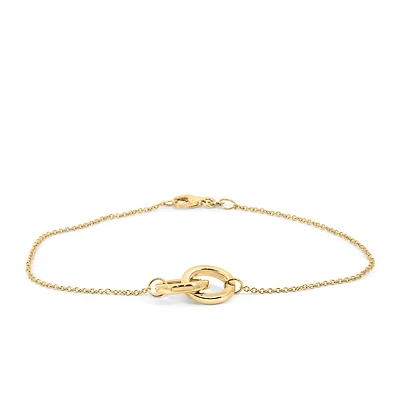 7.5″ Duo Bracelet in 10kt Yellow Gold