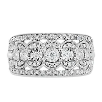 Ring with .25 Carat TW of Diamonds in 10kt White Gold