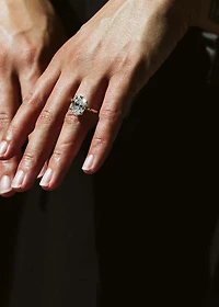 Oval Solitaire Engagement Ring with 4.10 Carat TW of Lab Created Diamonds in 14kt Yellow Gold