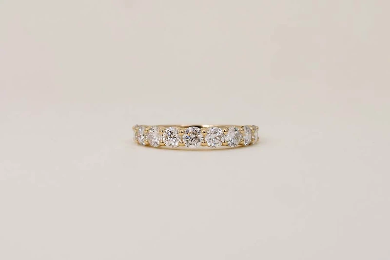 Ring with 1.50 Carat TW of Lab Created Diamonds in 14kt Yellow Gold