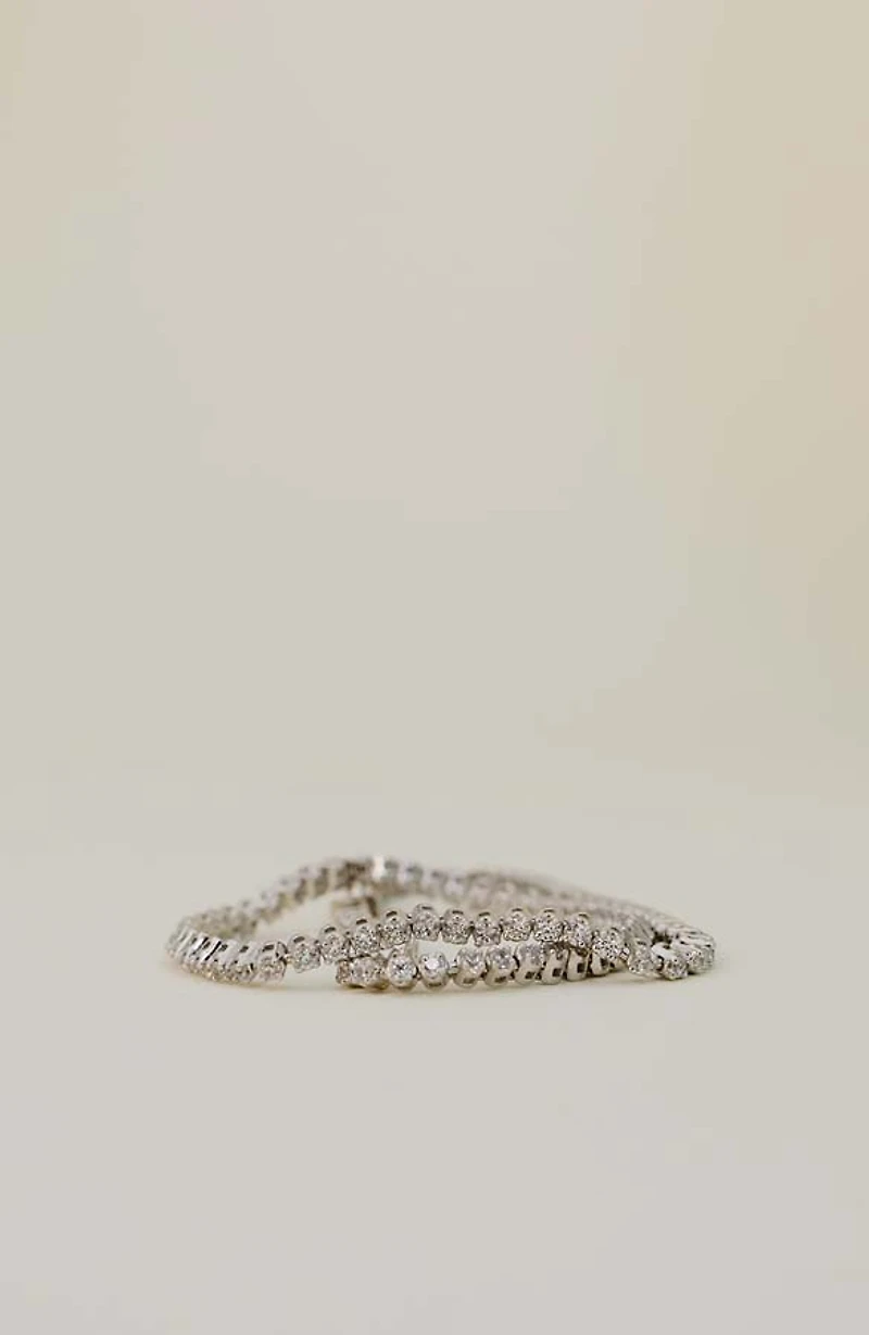 7.25″ Tennis Bracelet with 1.00 Carat TW of Lab Created Diamonds in 10kt White Gold