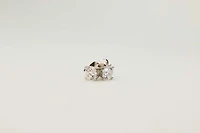 Classic Solitaire Stud Earrings with .80 Carat TW of Lab Created Diamonds in 10kt White Gold