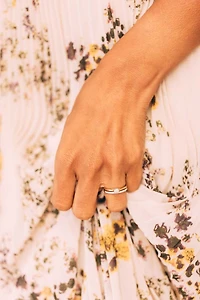 Engagement Ring Set with .25 Carat TW of Diamonds in 10kt Yellow Gold
