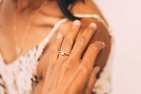 Engagement Ring Set with .25 Carat TW of Diamonds in 10kt Yellow Gold