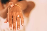 Engagement Ring Set with .33 Carat TW of Diamonds in 14kt Yellow Gold