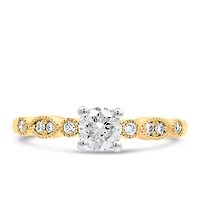 Colourless Collection Engagement Ring with .61 Carat TW of Canadian Diamonds in 18kt Yellow Gold