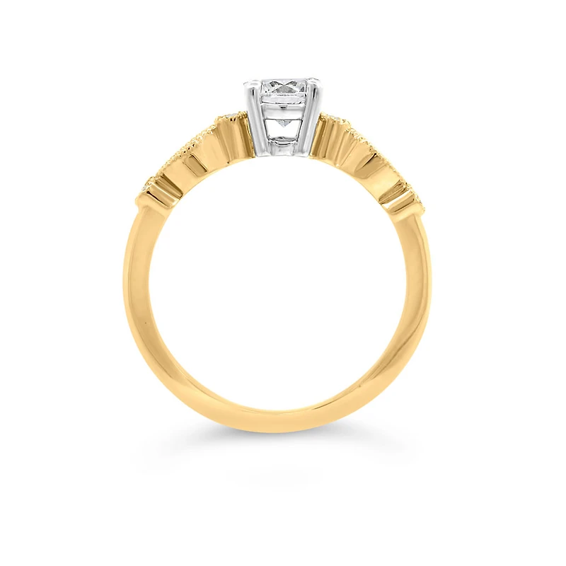 Colourless Collection Engagement Ring with .61 Carat TW of Canadian Diamonds in 18kt Yellow Gold