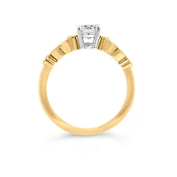 Colourless Collection Engagement Ring with .61 Carat TW of Canadian Diamonds in 18kt Yellow Gold