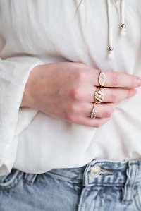 Ring with .33 Carat TW of Diamonds in 10kt Yellow Gold