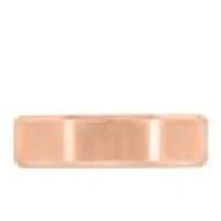 6MM Satin Finish Comfort Fit Wedding Band Rose Gold