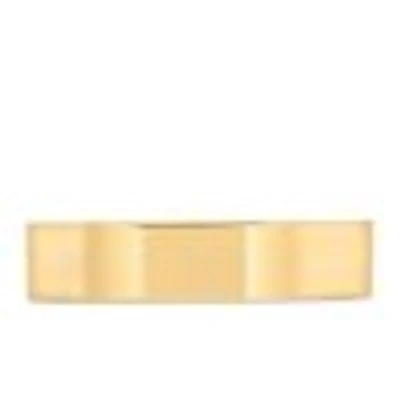 5MM Comfort Fit Pipe Wedding Band Yellow Gold