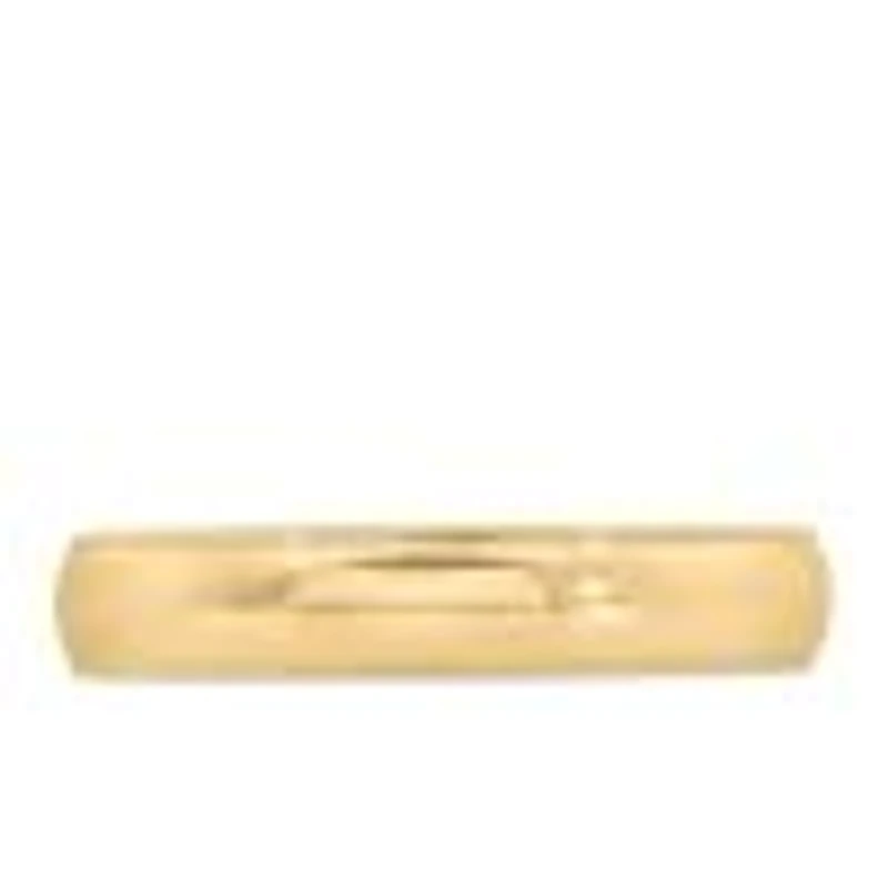 4MM Comfort Fit Milgrain Wedding Band Yellow Gold