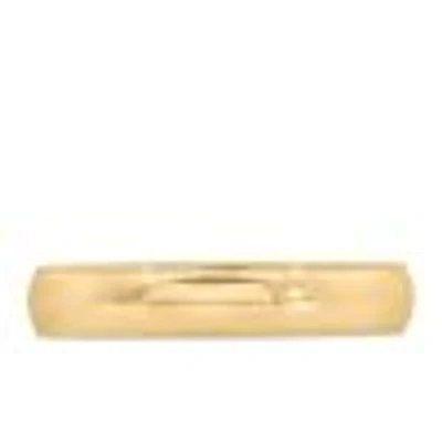 4MM Comfort Fit Milgrain Wedding Band Yellow Gold